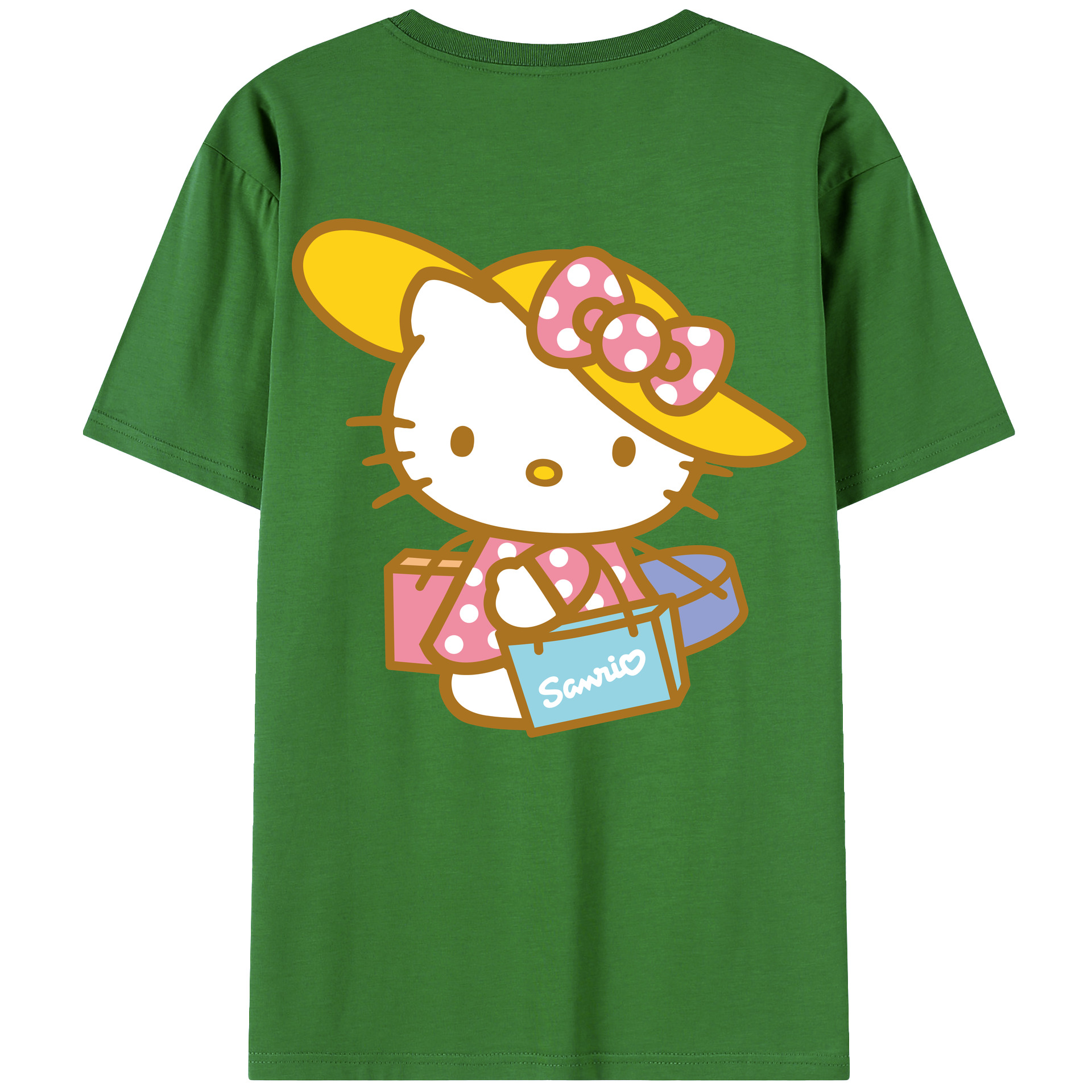 （画像用） Hello Kitty ハローキティ レディース半袖Tシャツ(バックプリント)